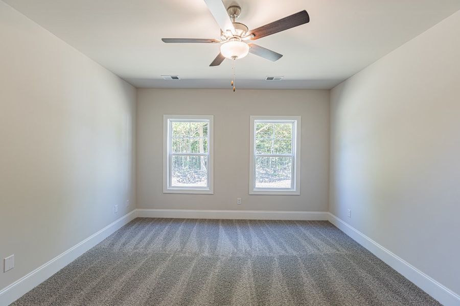 Representative unfurnished interior of a home built from the Habersham II by Great Southern Homes in Old Charleston Acres, Pelion (Image 42).