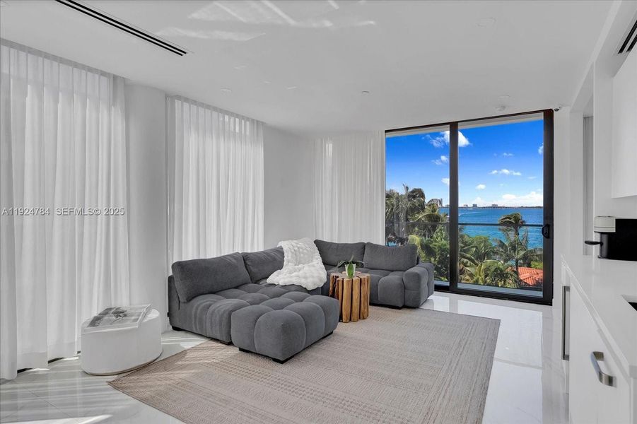 Furnished interior view inside a new home in , Miami Beach (Image 29). Furnished interior view inside a new home in , Miami Beach (Image 29).