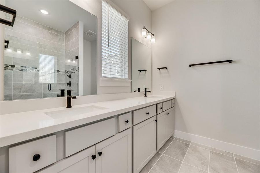 Furnished interior view inside a new home in Collin Creek, Plano (Image 7).