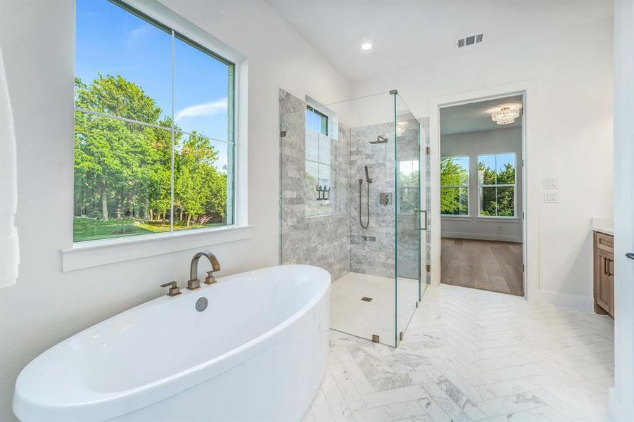 Furnished interior view inside a new home in , McKinney (Image 6).