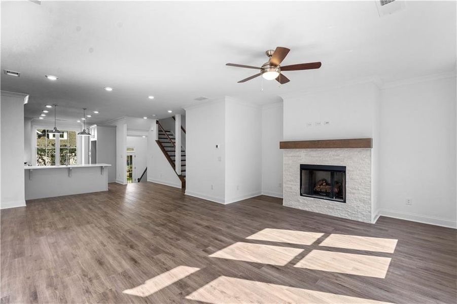 Spacious, unfurnished interior of a new home in Evanshire Townhomes, Duluth (Image 35).