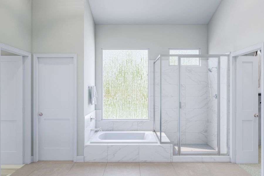 Representative unfurnished interior of a home built from the Verdin by Tri Pointe Homes in Oakhill Reserve, Tomball (Image 25).