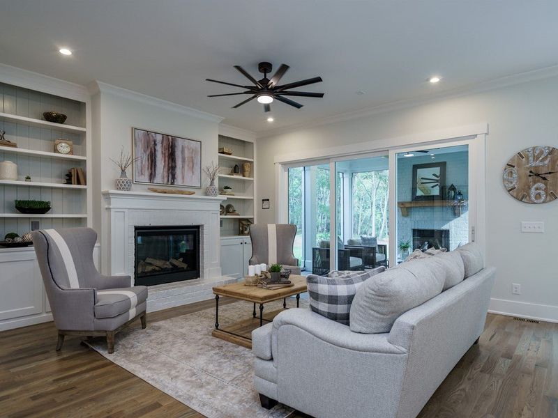 Furnished interior view inside a new home in Corbett Landing, Pittsboro (Image 5). Furnished interior view inside a new home in Corbett Landing, Pittsboro (Image 5).