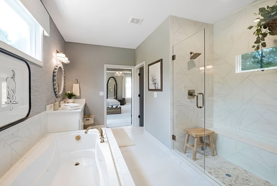 Furnished interior view inside a new home in Woodberry, Canton (Image 9).