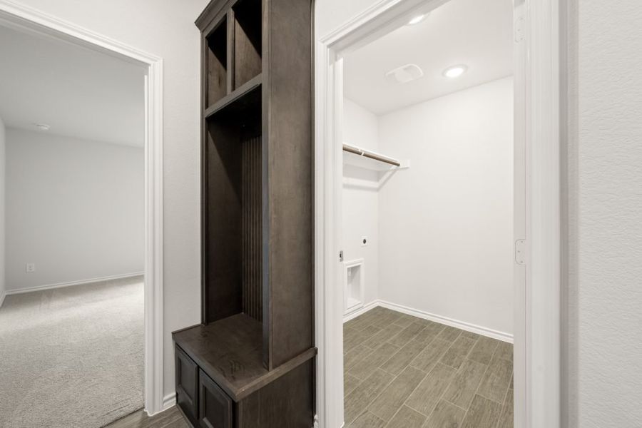 Front exterior of a new home in Myrtle Creek, Waxahachie, TX, highlighting curb appeal (Image 17).