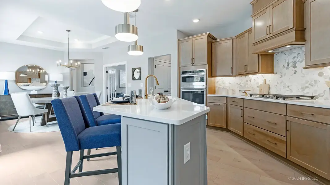 Furnished interior view inside a new home in The Courtyards at Bailey Farm, Dacula (Image 26).