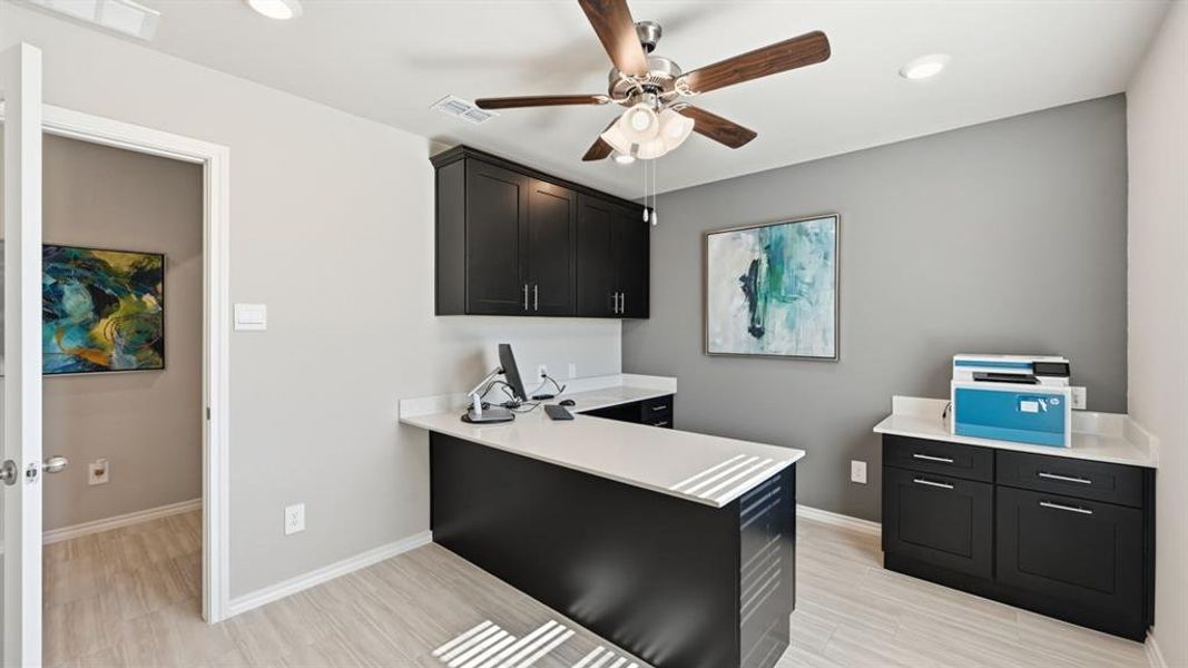 Furnished interior view inside a new home in Lonestar at Liberty Trails, Fort Worth (Image 16).