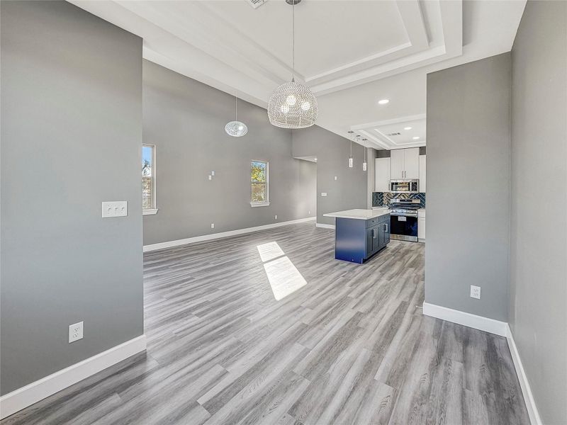 Additional kitchen angle showcasing layout and finishes from the breakfast nook.