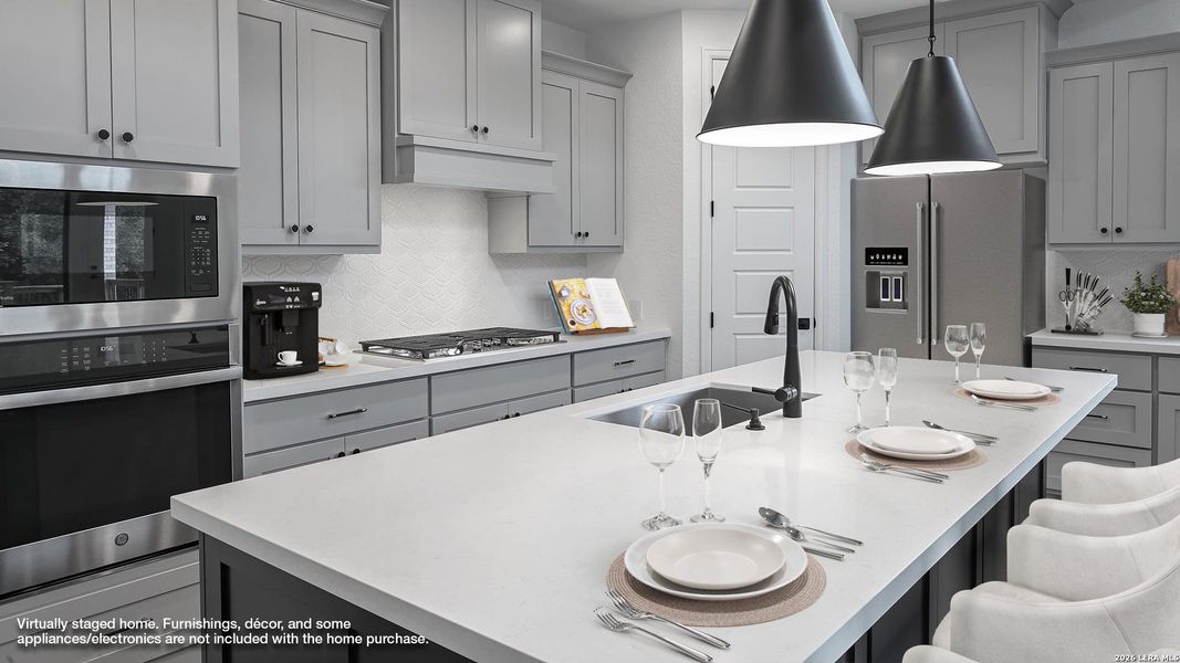 Furnished interior view inside a new home in Johnson Ranch, Bulverde (Image 14).