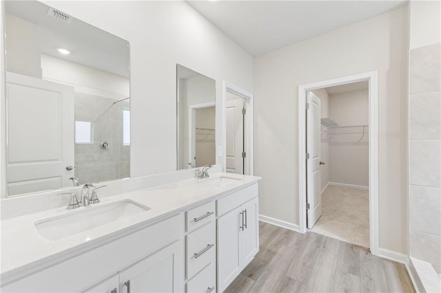 Furnished interior view inside a new home in Parkside at Grayson, Grayson (Image 6).