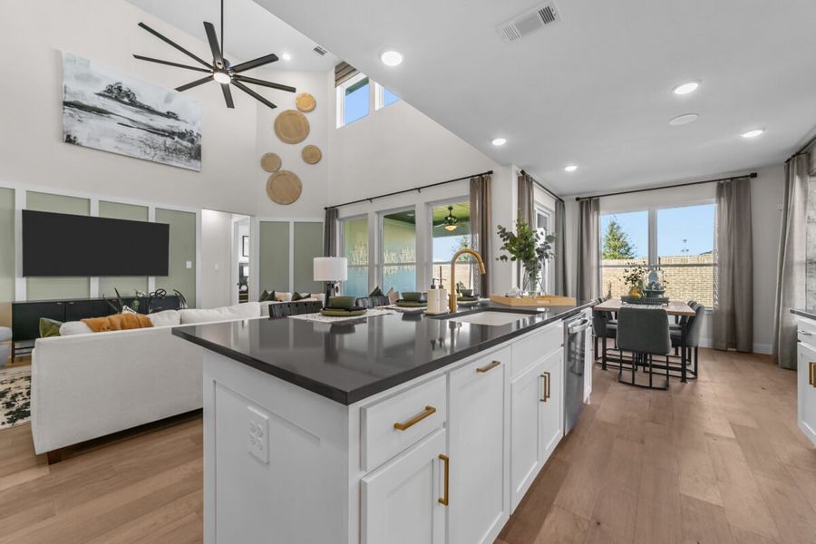 Representative furnished interior of a home built from the Harrington by Landon Homes in Lexington Frisco, Frisco (Image 13).