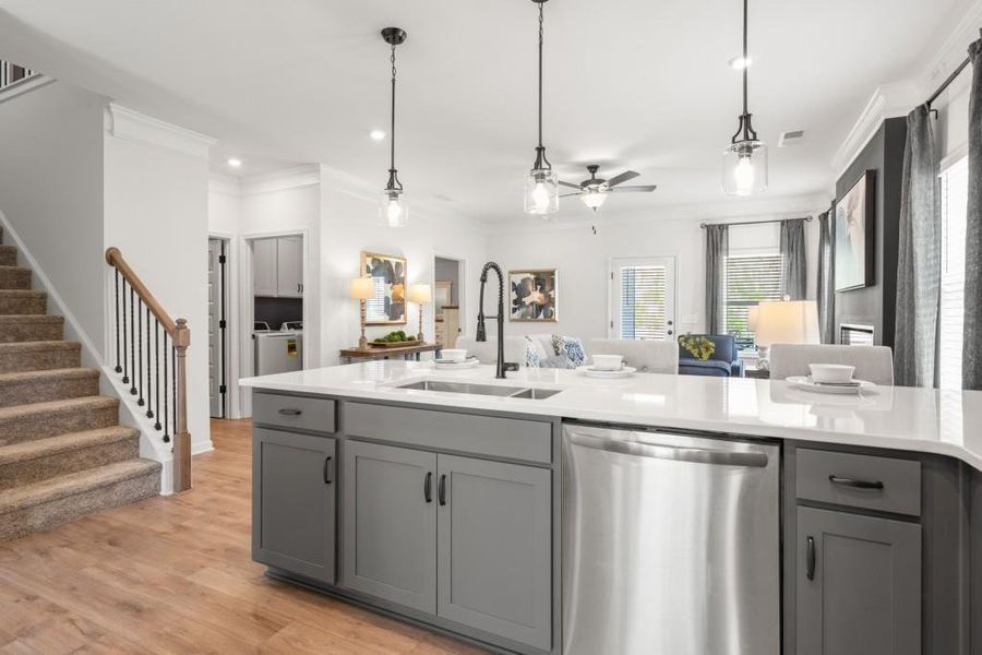 Furnished interior view inside a new home in The Stiles, Cartersville (Image 8).