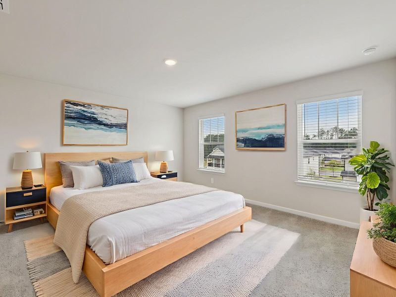 Furnished interior view inside a new home in Marshburn Landing - Bungalow Series, Wendell (Image 10).