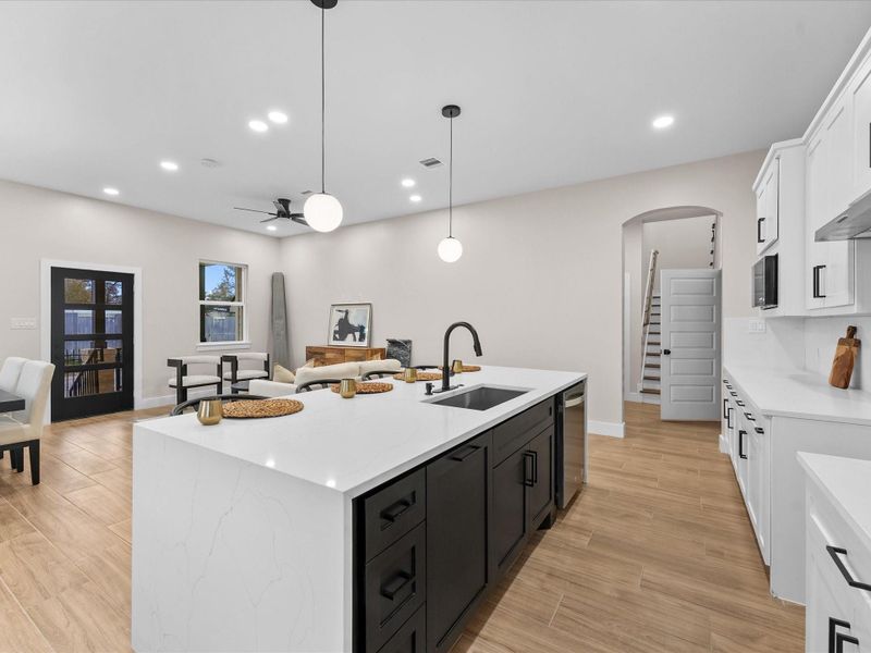 Furnished interior view inside a new home in , Houston (Image 13). Furnished interior view inside a new home in , Houston (Image 13).