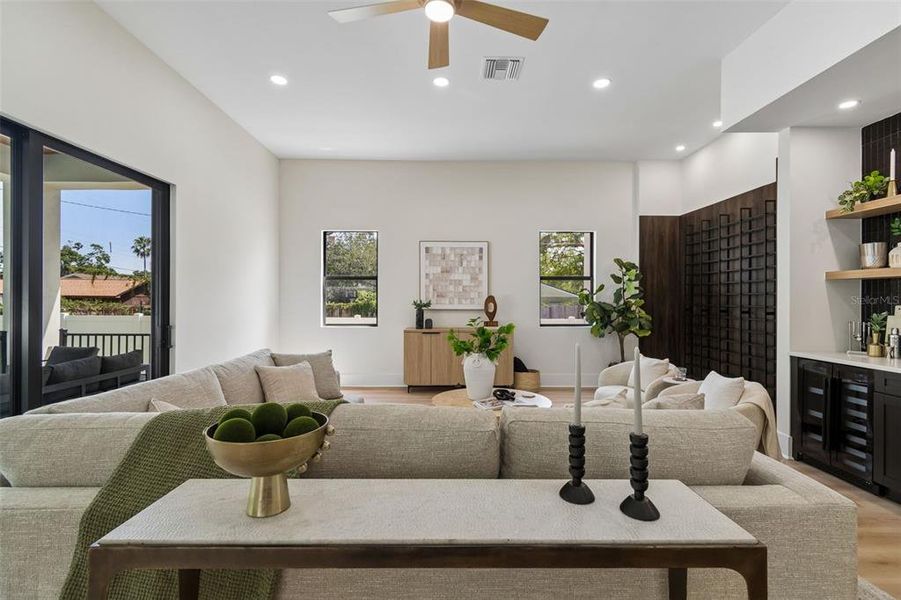 Furnished interior view inside a new home in , Tampa (Image 11). Furnished interior view inside a new home in , Tampa (Image 11).