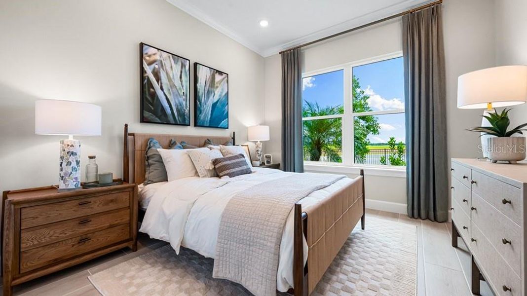 Furnished interior view inside a new home in Esplanade at Wellen Park, Englewood (Image 14).