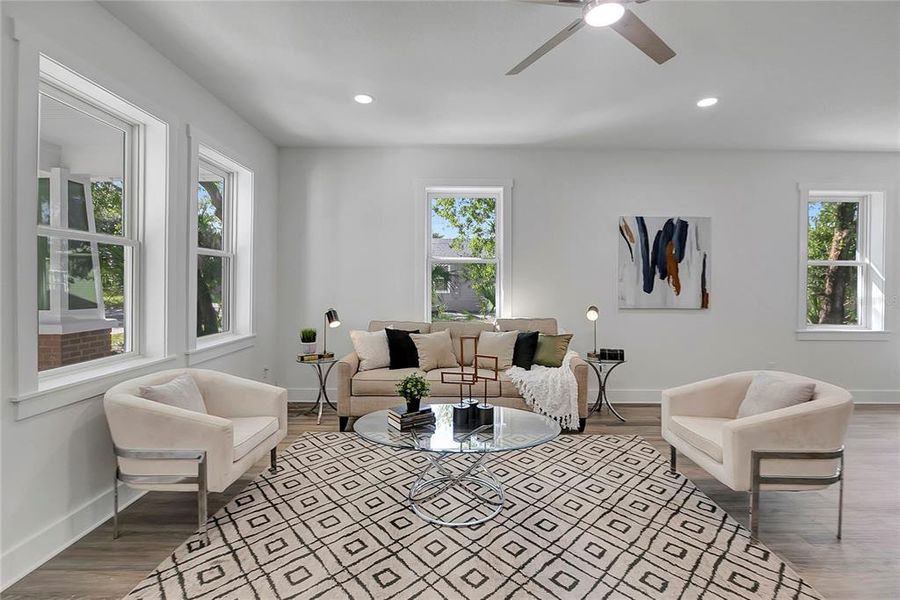 Furnished interior view inside a new home in , Tampa (Image 26). Furnished interior view inside a new home in , Tampa (Image 26).