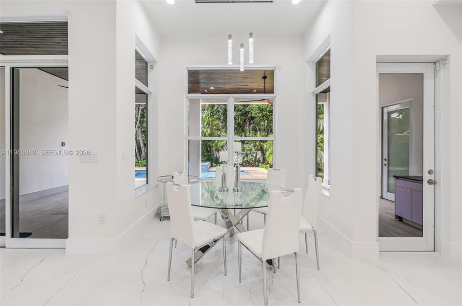 Furnished interior view inside a new home in , Biscayne Park (Image 45).