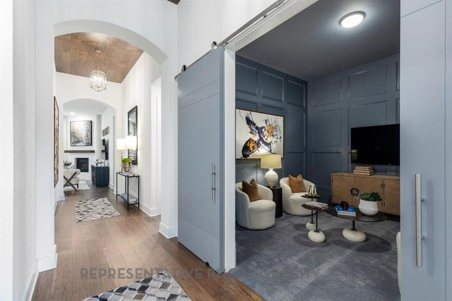 Furnished interior view inside a new home in Tavolo Park, Fort Worth (Image 37).
