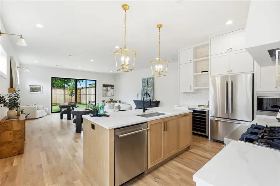 Furnished interior view inside a new home in , Dallas (Image 7).