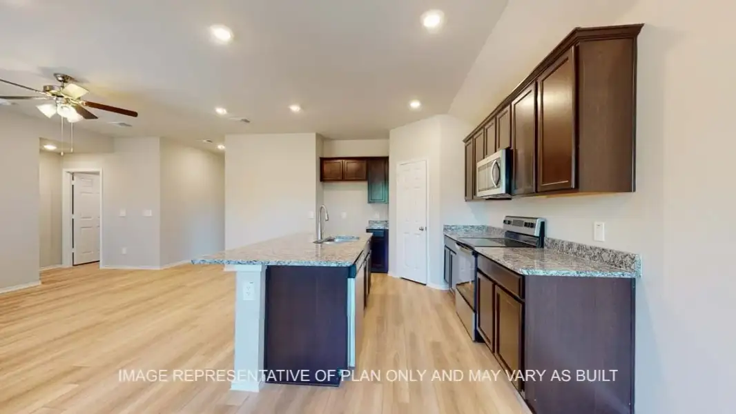 Furnished interior view inside a new home in Rancho San Gabriel, Georgetown (Image 4).