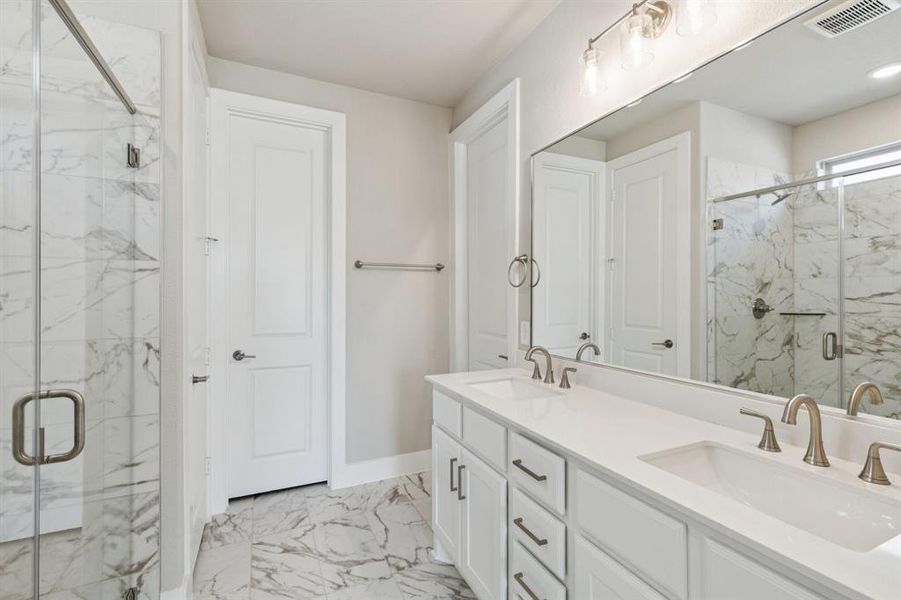 Furnished interior view inside a new home in Painted Tree Woodland West, McKinney (Image 8).