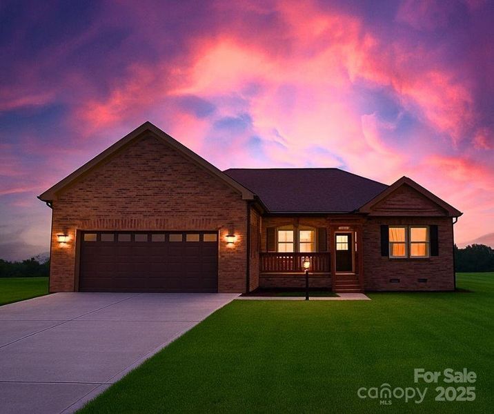 Front exterior of a new home in , Crouse, NC, highlighting curb appeal (Image 14).