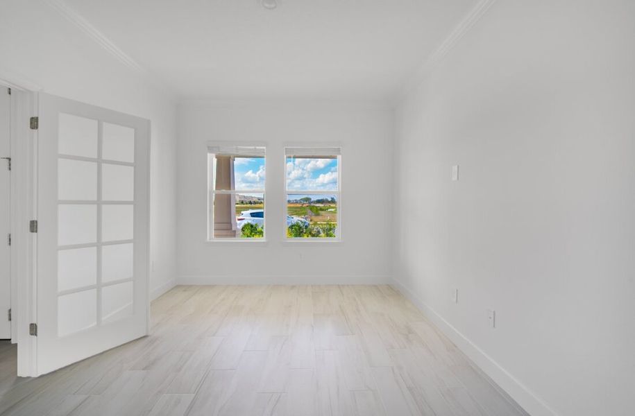 Spacious, unfurnished interior of a new home in Harvest at Ovation, Winter Garden (Image 37). Spacious, unfurnished interior of a new home in Harvest at Ovation, Winter Garden (Image 37).