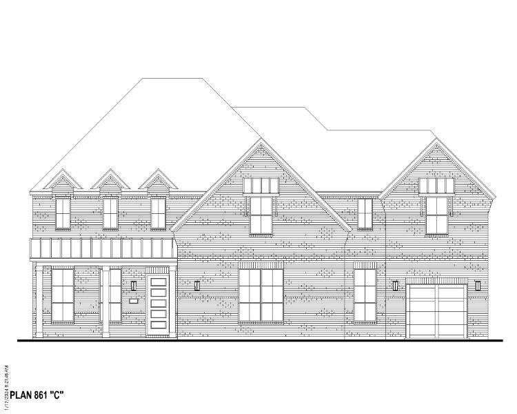 Plan 861 Elevation C