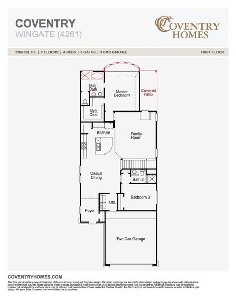 2D floor plan layout of this home in Bridgeland, Cypress, TX (Image 3).