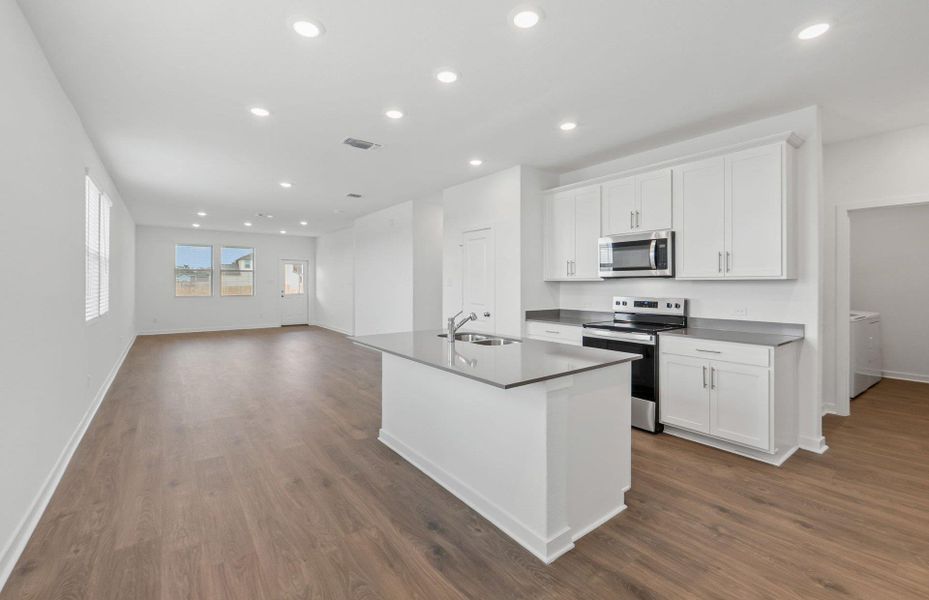 Furnished interior view inside a new home in Sonterra, Jarrell (Image 4). Furnished interior view inside a new home in Sonterra, Jarrell (Image 4).