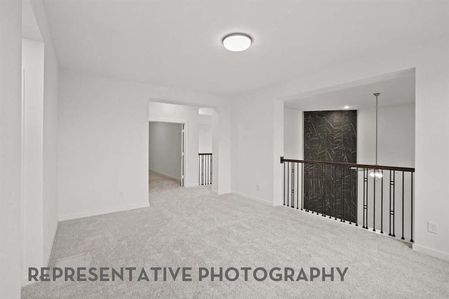 Spacious, unfurnished interior of a new home in Furst Ranch, Flower Mound (Image 10). Spacious, unfurnished interior of a new home in Furst Ranch, Flower Mound (Image 10).
