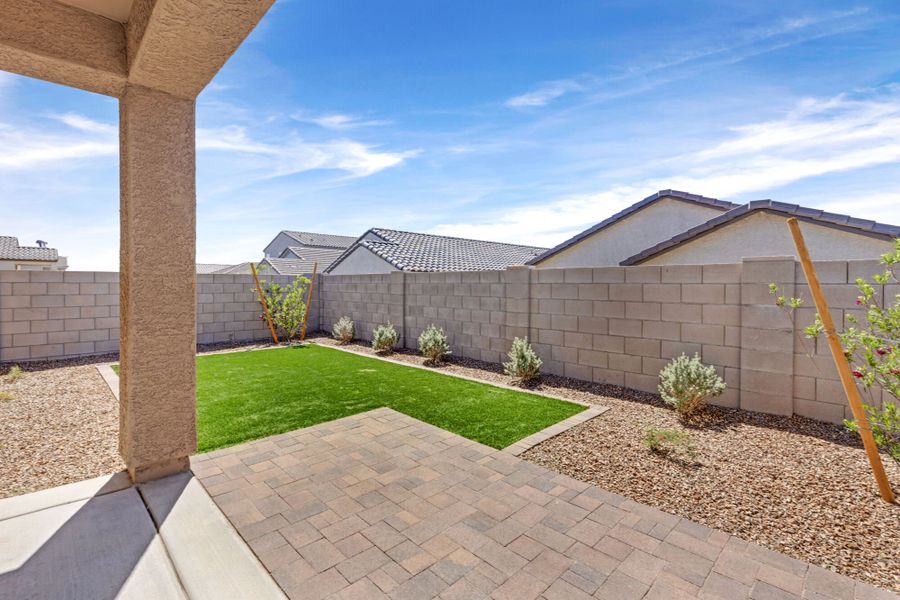 Exterior details and patio area of a home in Blackhawk, Tucson (Image 2). Exterior details and patio area of a home in Blackhawk, Tucson (Image 2).