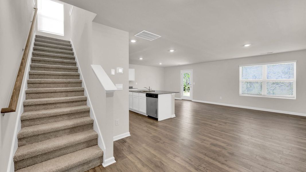 Representative unfurnished interior of a home built from the Aisle by D.R. Horton in Keebler Meadows, Johnson City (Image 11). Representative unfurnished interior of a home built from the Aisle by D.R. Horton in Keebler Meadows, Johnson City (Image 11).