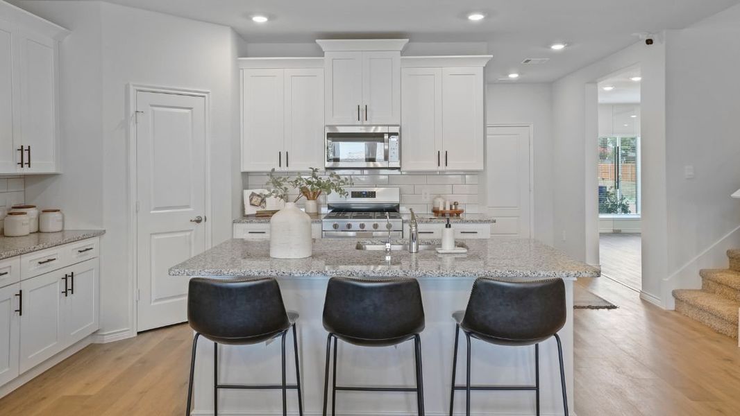 Representative furnished interior of a home built from the Ozark by D.R. Horton in Augusta Square, Fort Worth (Image 5). Representative furnished interior of a home built from the Ozark by D.R. Horton in Augusta Square, Fort Worth (Image 5).