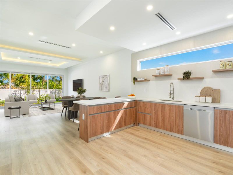 Furnished interior view inside a new home in , Fort Lauderdale (Image 6).