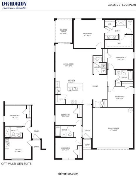 2D floor plan layout of this home in Palm Bay, Palm Bay, FL (Image 3).
