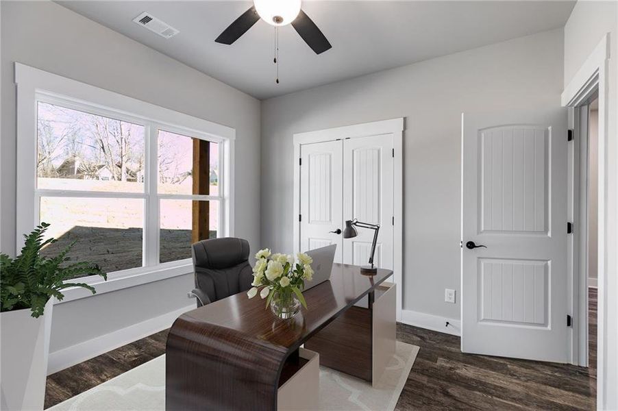Furnished interior view inside a new home in , Cedartown (Image 14).
