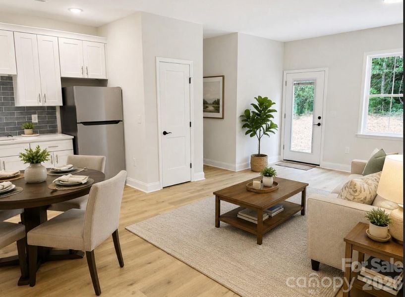 In-law living area virtually staged
