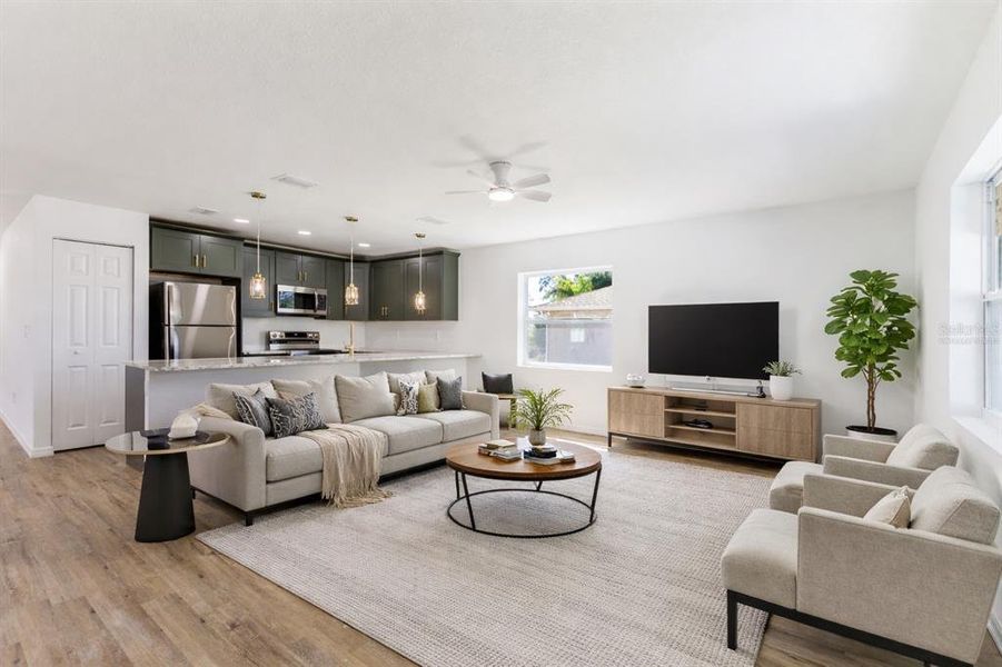Furnished interior view inside a new home in , Englewood (Image 11).