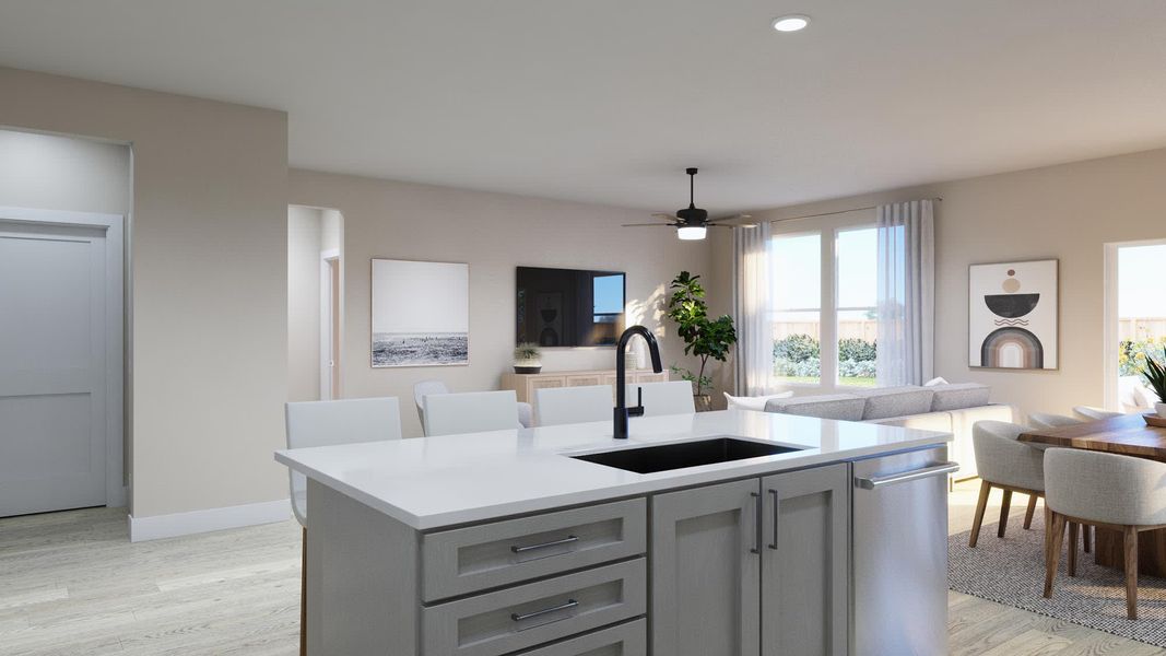 Kitchen | Nancie | Sage Collection – Freedom at Anthem in Kyle, TX by Landsea Homes