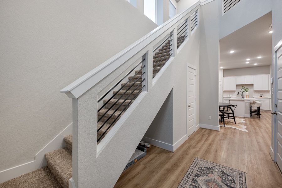 Spacious, unfurnished interior of a new home in Stillwater Ranch, San Antonio (Image 24). Spacious, unfurnished interior of a new home in Stillwater Ranch, San Antonio (Image 24).