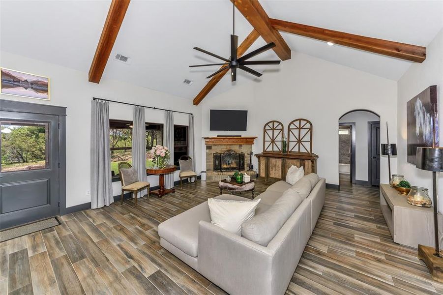 Furnished interior view inside a new home in , Weatherford (Image 6).