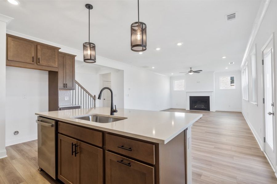 Representative furnished interior of a home built from the Ingram by Taylor Morrison in Falls Creek, Flowery Branch (Image 34).