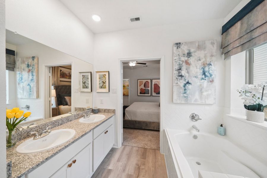Liberty Estates Model Home - San Jacinto - Primary Bathroom Liberty Estates Model Home - San Jacinto - Primary Bathroom