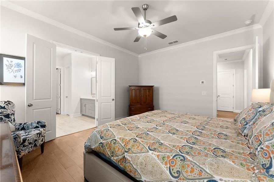 Furnished interior view inside a new home in Promenade at Sawnee Village, Cumming (Image 19).