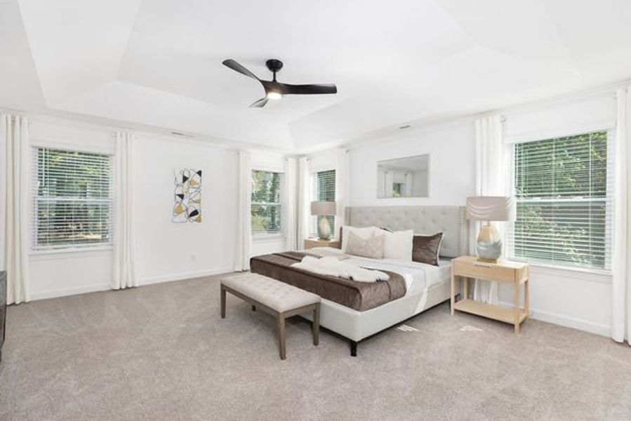 Representative furnished interior of a home built from the Callan by True Homes in Whispering Hills, Locust (Image 8).