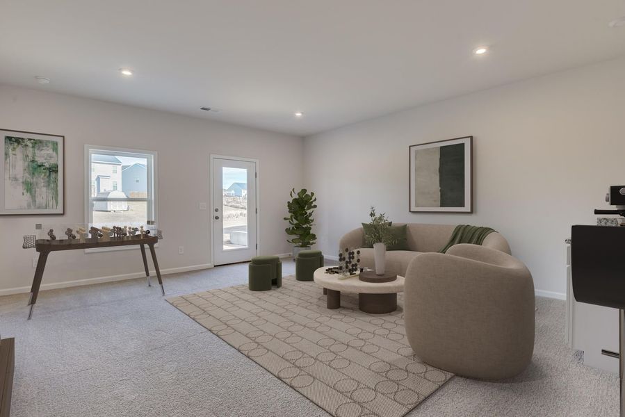 Recreation Room - basement on select homesites