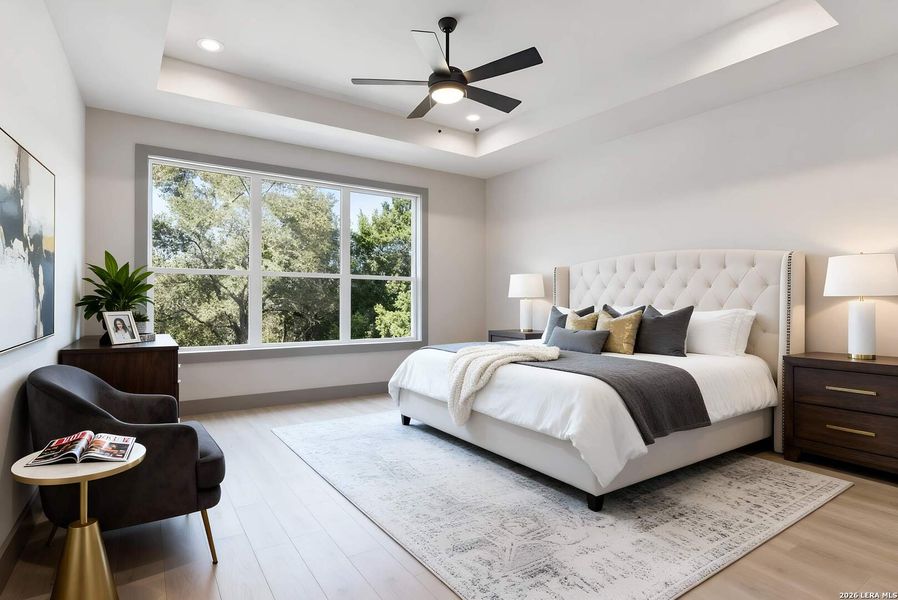 Furnished interior view inside a new home in , Fischer (Image 6).