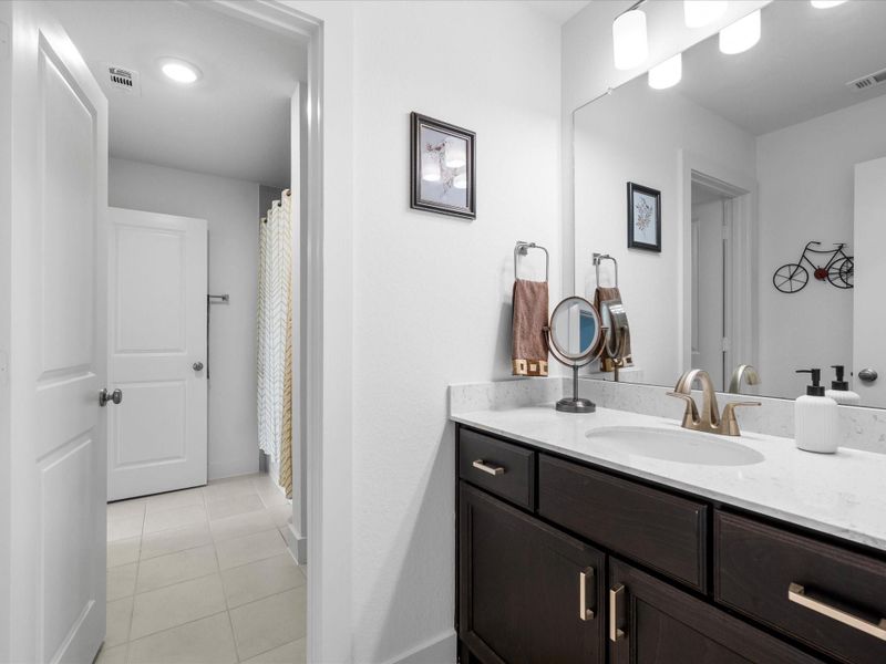 Furnished interior view inside a new home in , Spring (Image 35).
